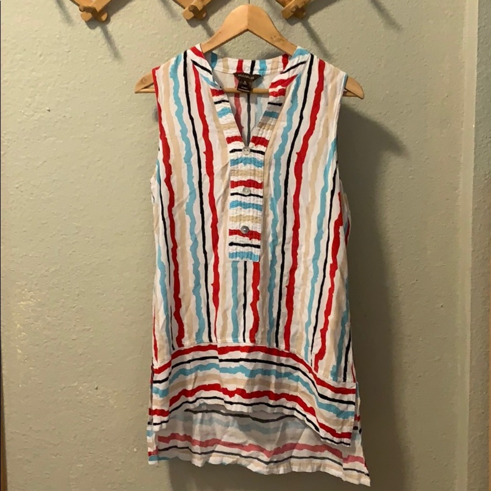 Striped tunic shirt